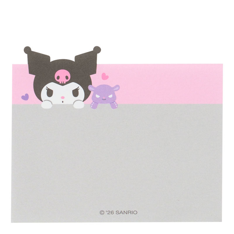 日本Sanrio Characters Kuromi 3 段Memo 便條簿