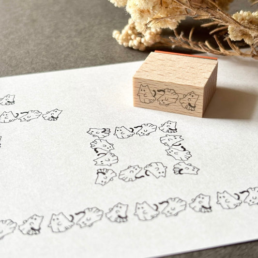 日本the Neko-noki 貓咪紙品: 三隻鬼鬼貓咪印章