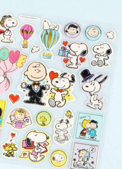 My Snoopy World 史努比緊金經典貼紙 - 隨機發送 * [預購貨品，下單後14天出貨]