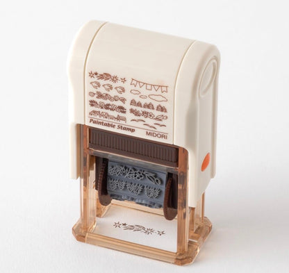 《已有墨水，無需印台》日本Designphil Paintable Stamp : 風景款 ［預購貨品］