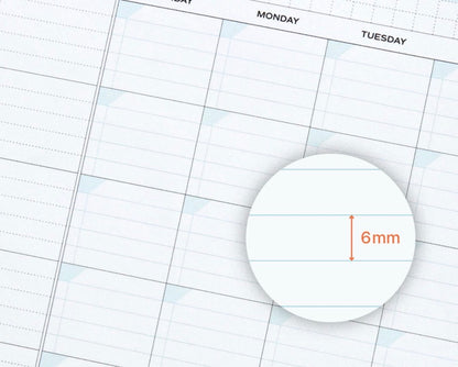 韓國Iconic A4 Monthly Schedule Pad - 50 張
