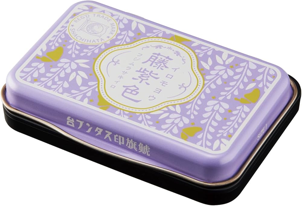 日本Shachihata 色染油性印台 - 藤紫色