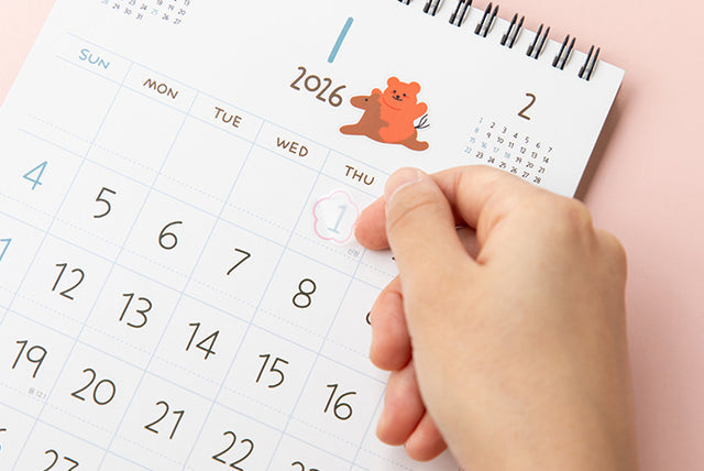 2026 Jelly bear - 檯面桌上月曆* [預購貨品，下單後14天出貨]