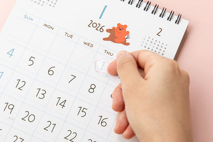 2026 Jelly bear - 檯面桌上月曆* [預購貨品，下單後14天出貨]