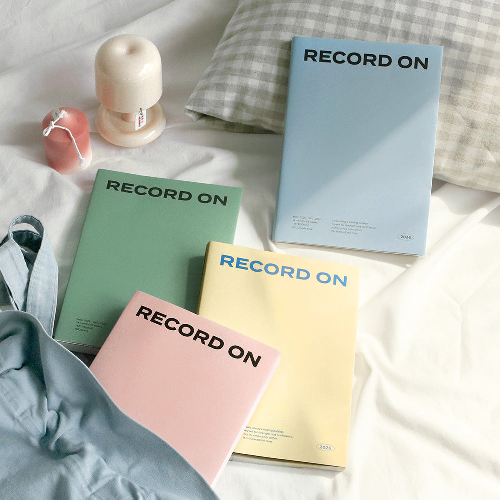 2026 韓國Record On A5 Size   🌈 Monthly + Weekly月週計劃 (預購商品)