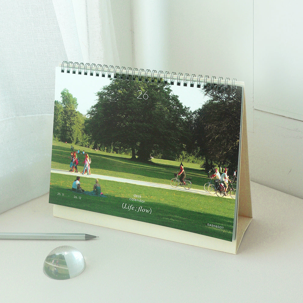 韓國Life in Flow 2026 桌上月曆 [預購貨品，下單後14天出貨]