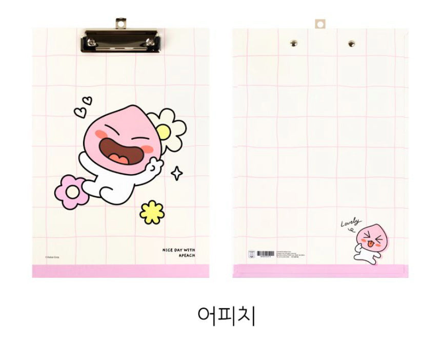 Kakao Friends Family 春植/ Ryan / Apeach A4 Clipboard