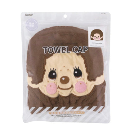 新品自動9 折‼️日本Monchichi 毛巾吸水速乾Towel Cap - [預購貨品］