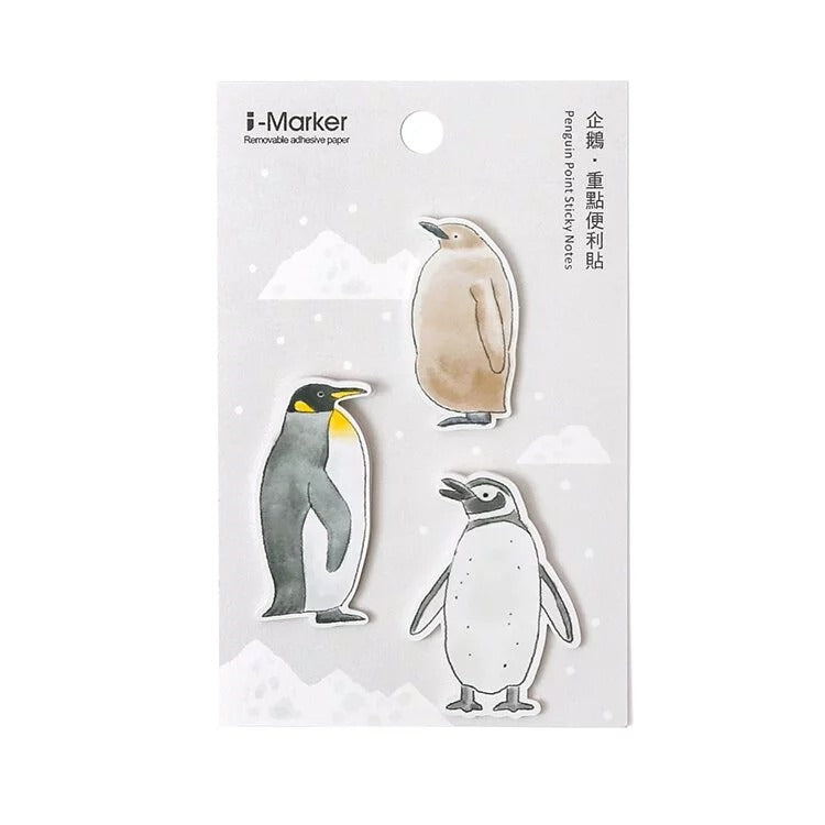 水族館限定 海洋文具 - 企鵝朋友index memo