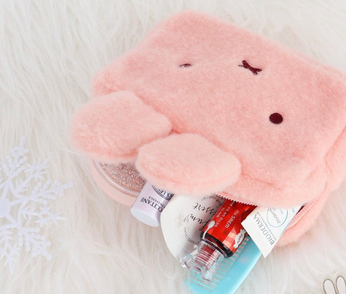 韓版 Miffy in Pastel Collection - Miffy 毛絨絨Face Pouch