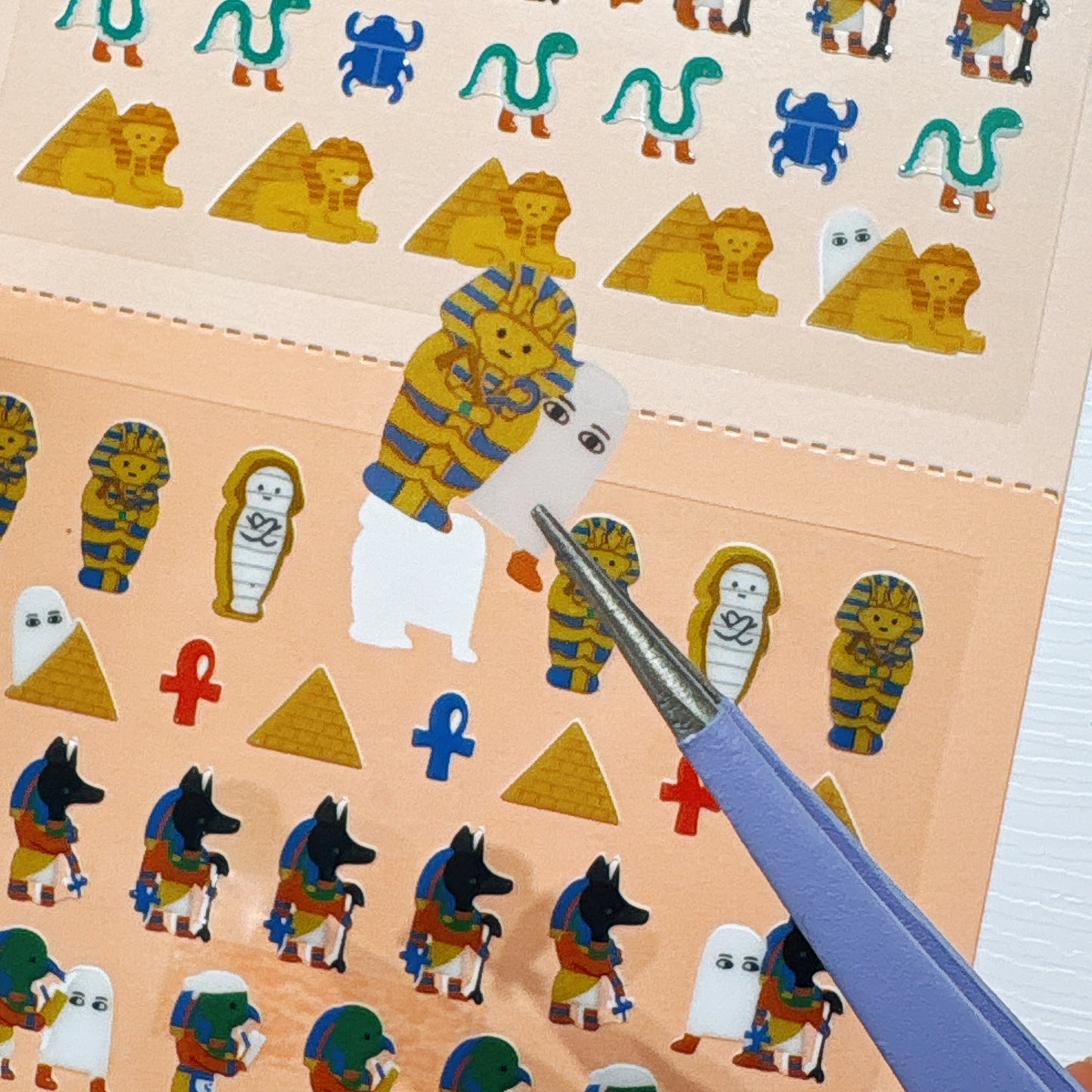 日本Kamio 細細粒手帳貼紙 - 埃及有什麼？