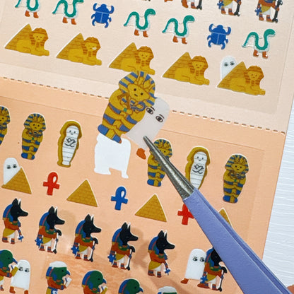 日本Kamio 細細粒手帳貼紙 - 埃及有什麼？