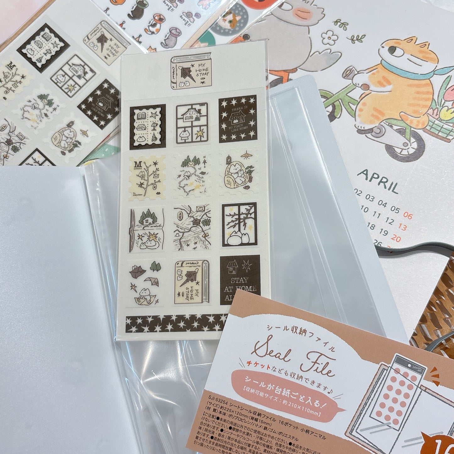 日本 Seal File 文鳥 貼紙收納冊 - 16頁