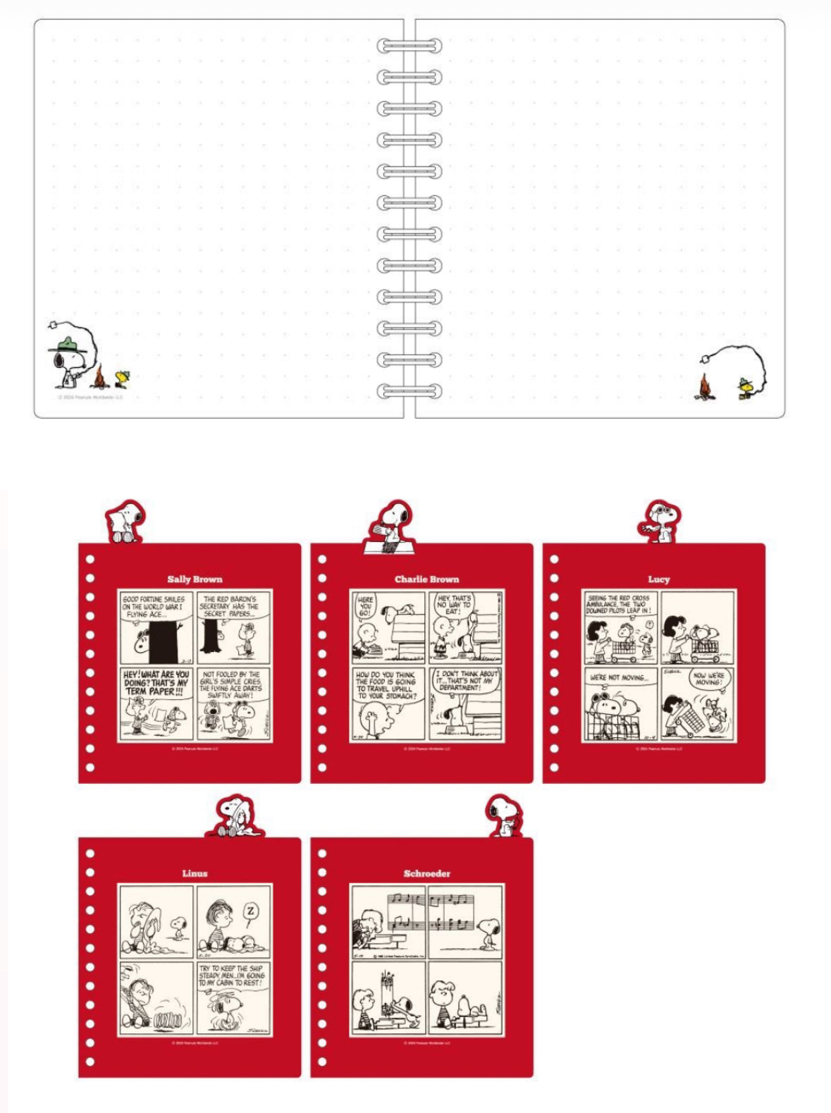 My Snoopy World 史努比頭像Index 筆記簿 - 橫線 / 點點格式 (預購貨品）