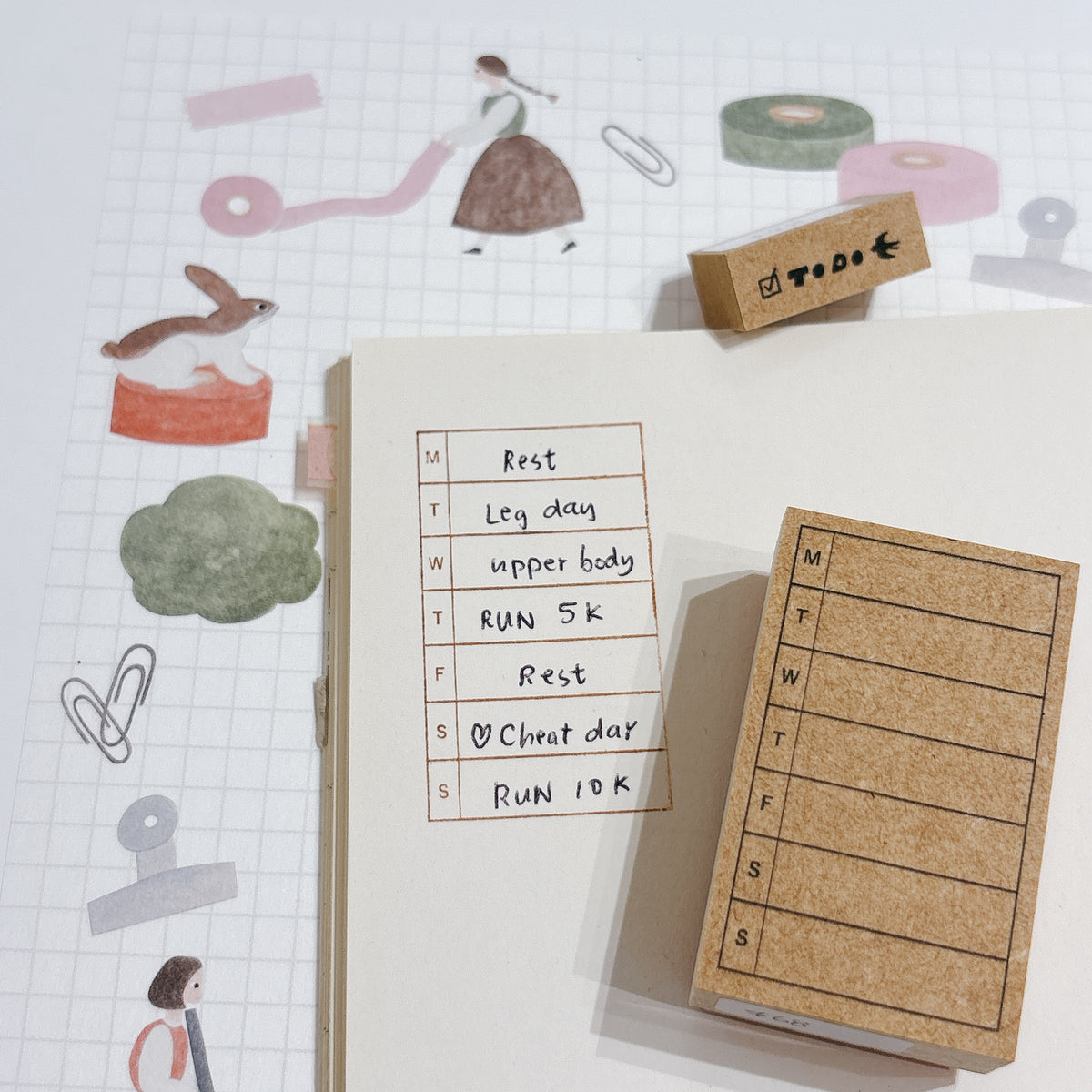 日本 Marche Stamp 印章 - My Weekly Plan