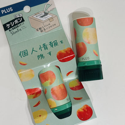 日本 Plus 輕便個人情報保密印 Summer 限定版 - 蜜桃🍑菠蘿🍍車厘子🍒