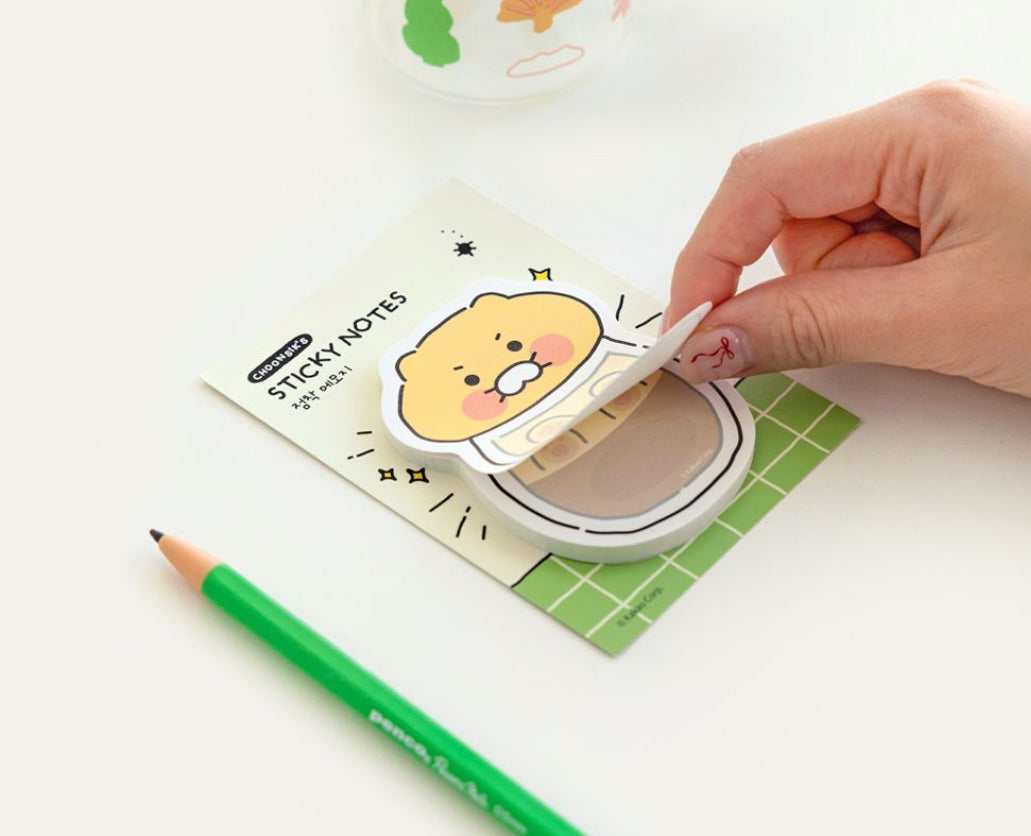 韓國春植便條貼 - 塞咗落玻璃樽/ 塞咗落膠袋