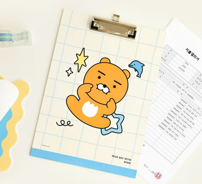 Kakao Friends Family 春植/ Ryan / Apeach A4 Clipboard