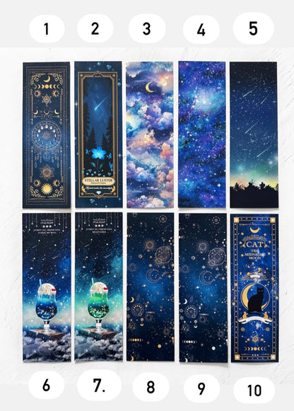 日本Clover 星空與夜空書簽:10 款選擇（預購貨品，約兩星期到貨）