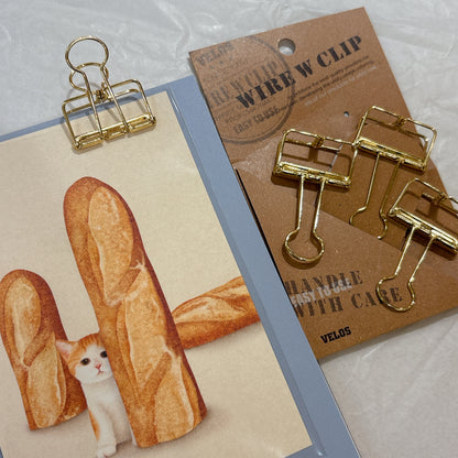 日本 Wire W Clip 萬用金屬夾子套裝 - 一套四個