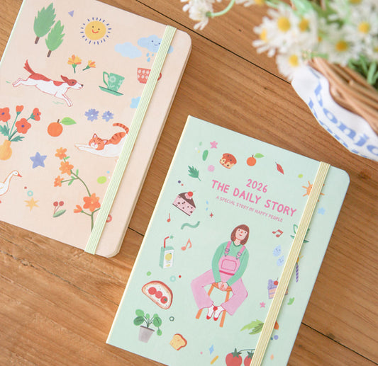 2026 韓國The Daily Story B6 月週計劃Schedule - 兩款封面 [預購貨品，下單後14天出貨]