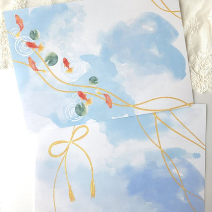 《新作家預購團》日本Sea Garden A4 Writing Paper Set  - 夏之風物詩 [預購貨品］