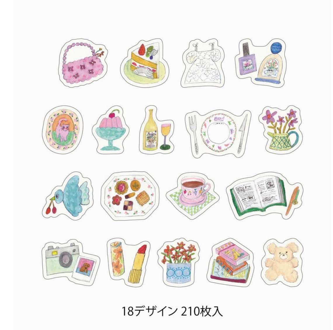 日本Designphil Yuru Log 卷裝貼紙 - 高貴女士日記