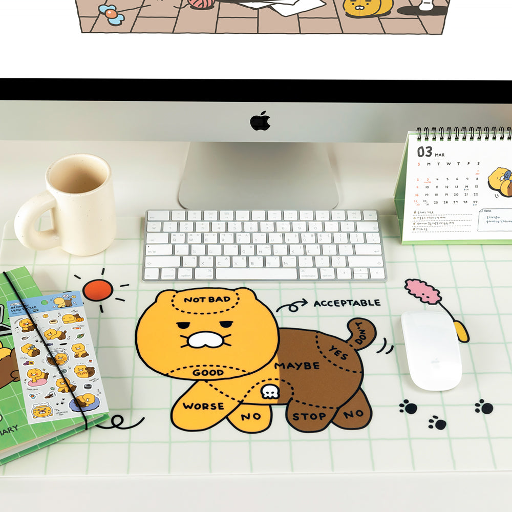 韓國春植摸摸貓咪地圖防水Desk Mat （預購貨品）