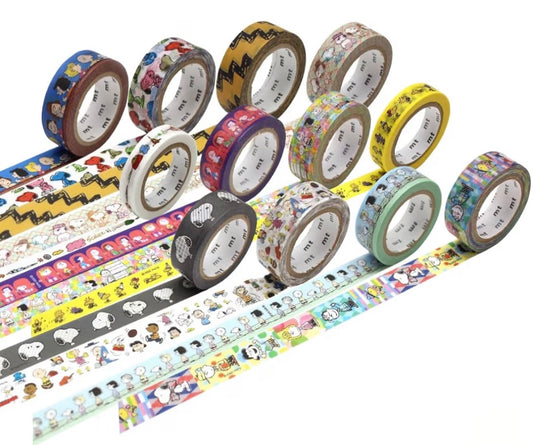 My Snoopy World 日本 mt x Peanuts 一套12 卷紙膠帶套裝 [預購貨品，訂購後2 月尾到貨]