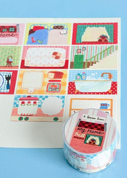 韓國 A letter from 溫馨小屋 Memo Roll