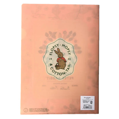 日本Peter Rabbit 彼得兔系列A4 文件夾 - 淺粉花卉