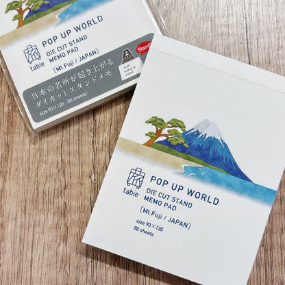 日本Marumo 可站式3D 便條簿 - 富士山 (80張）