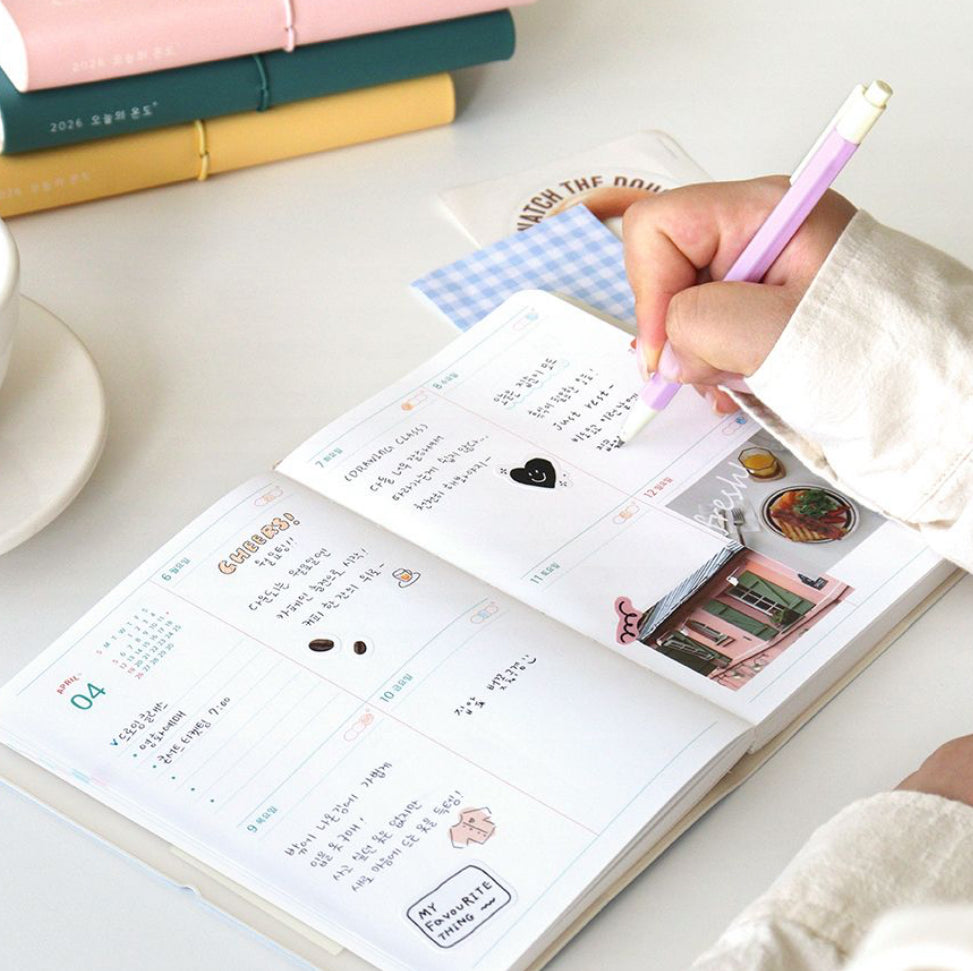 韓國2026 Mood of the Day B6 Size Schedule - 月+週計劃* [預購貨品，下單後14天出貨]