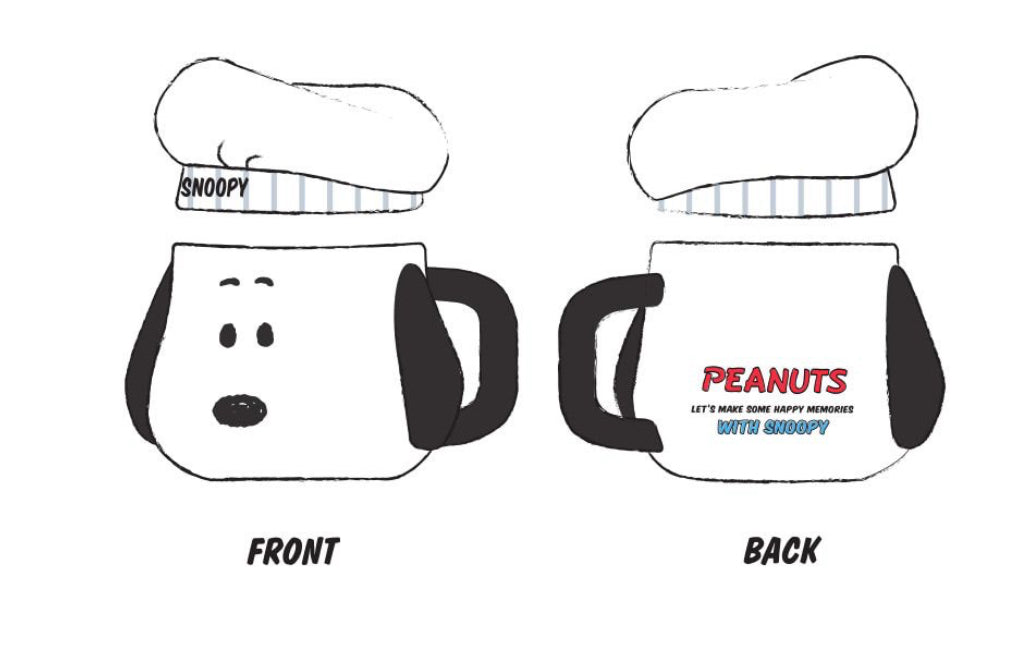 My Snoopy World 廚師史努比大容量陶瓷杯 * [預購貨品，下單後14天出貨]