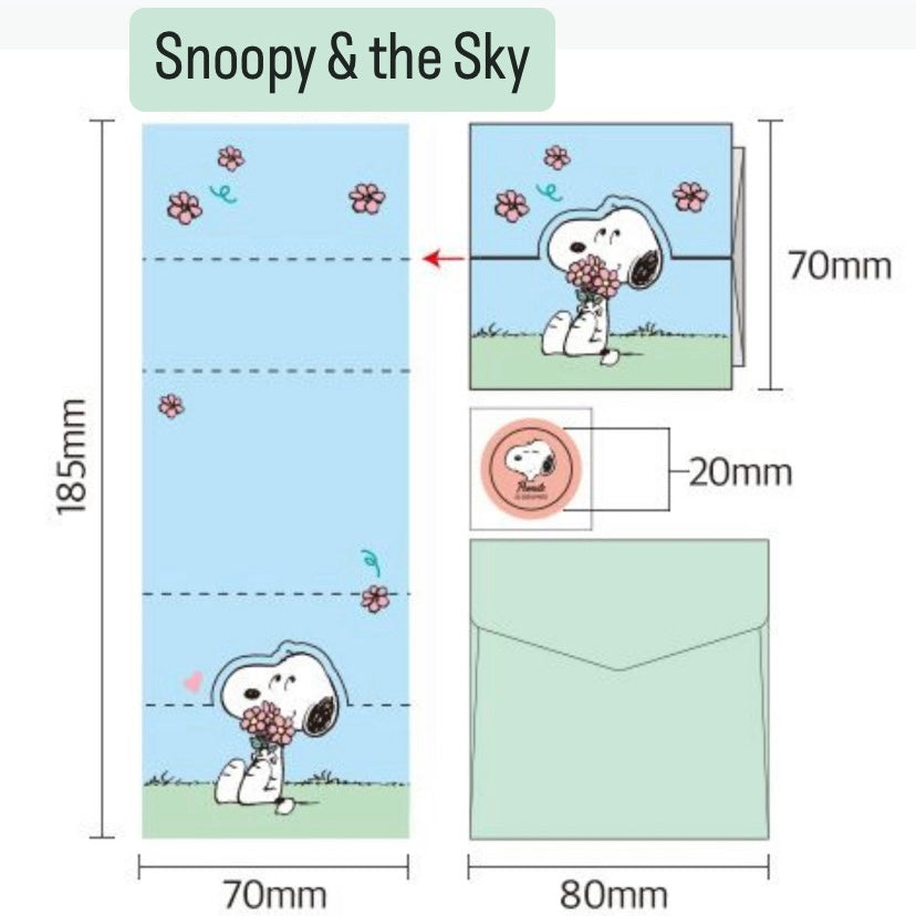 My Snoopy World 風琴式立體心意小卡 - 四款設計