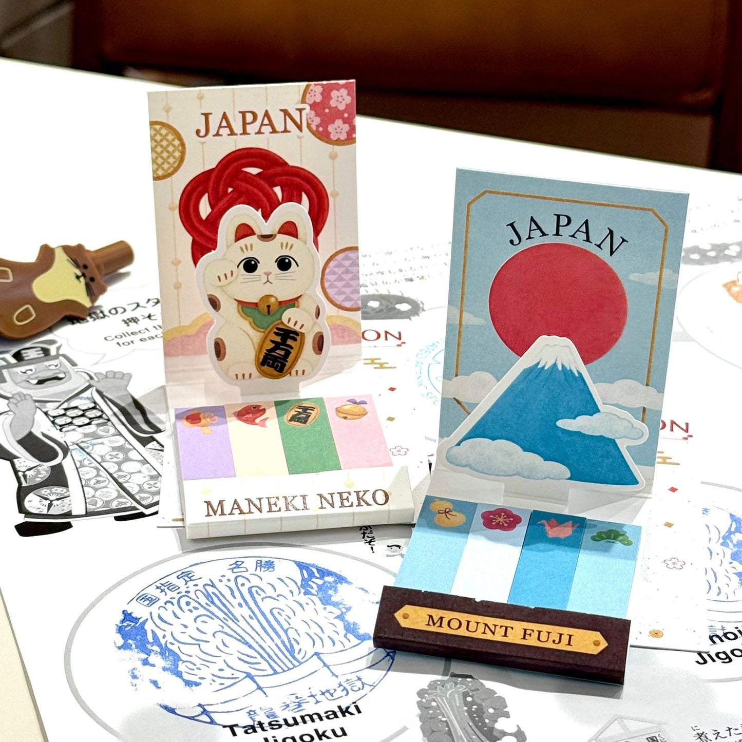 日和心情 Maneki Pop up 便條貼 - 富士山 / 招財貓