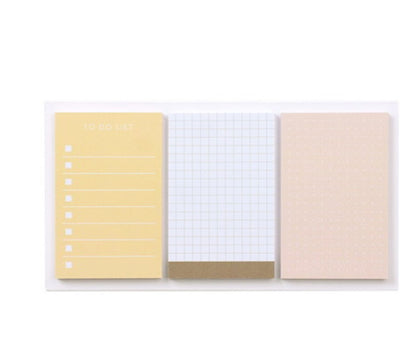 日本Emily Lifestyle Series Sticky Memo Palette 便條貼 - Trio Mix