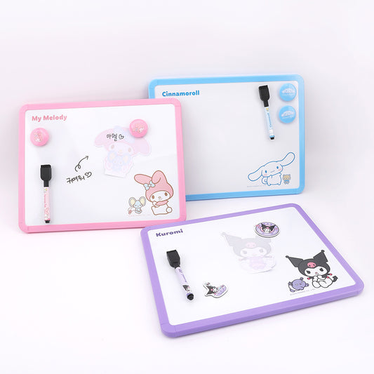 早鳥訂購7 折‼️ Sanrio Characters 大塊磁石留言擦擦板 (附有筆及兩顆頭像Magnet Pin 磁石 ）[預購貨品，下單後14天出貨]