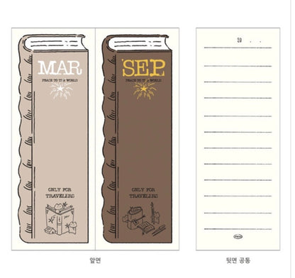 韓國Mewmewbeam 熨金銀 誕生月份專屬書簽 - 12 款選擇* [預購貨品，下單後14天出貨]