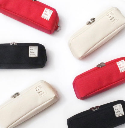 韓國 on the table 獨特斜角拉鍊 Cube Pocket Case - 3 色選擇  * [預購貨品，下單後14天出貨]