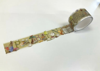 日本Peter Rabbit 彼得兔系列和紙紙膠帶五米長 -彼得兔的茶會