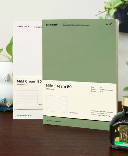 韓國Mild Cream Paper B6 Satin Note - 鋼筆及墨水筆專用  [預購貨品，下單後14天出貨]