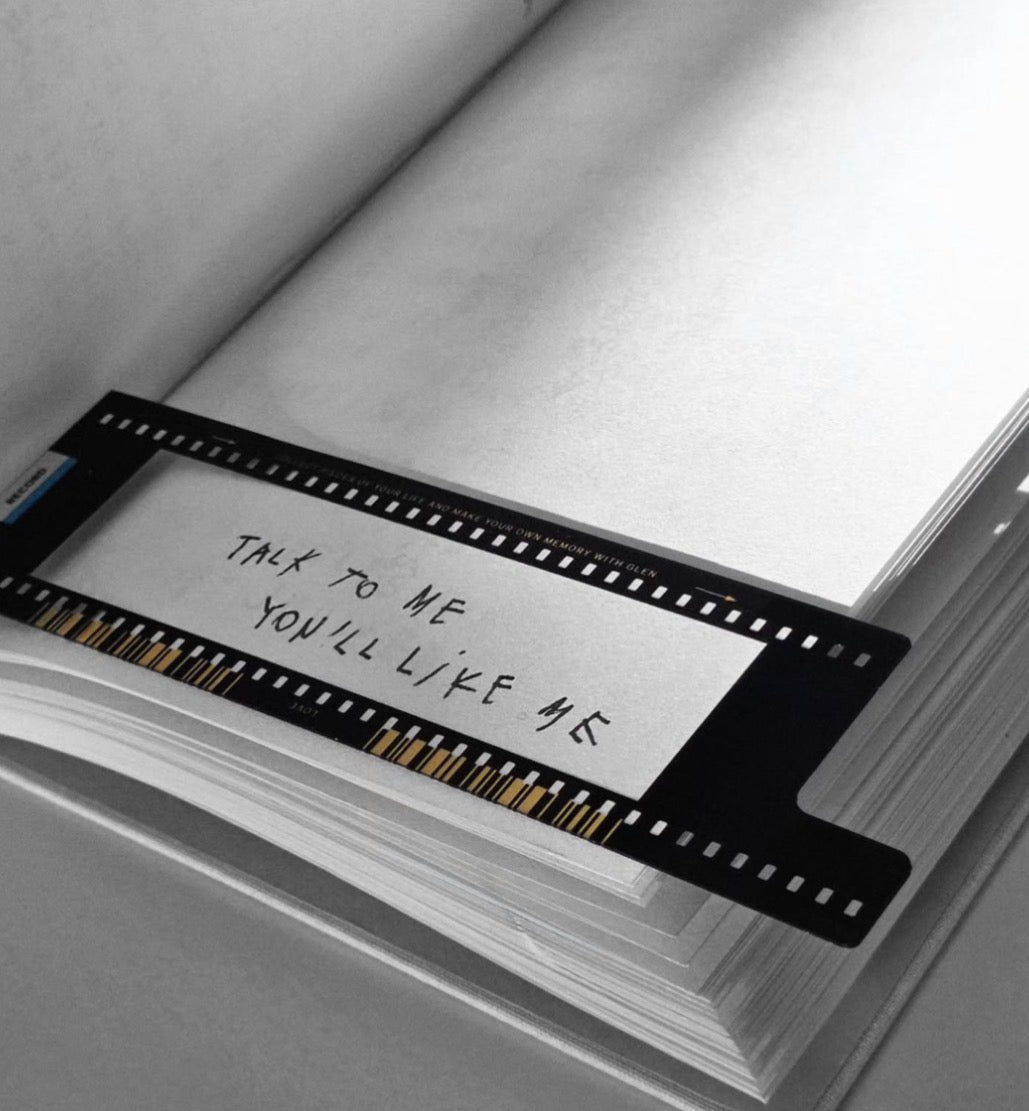 韓國Glen 菲林底片回憶錄透明Bookmark 書簽 - 黑色 / 啡色