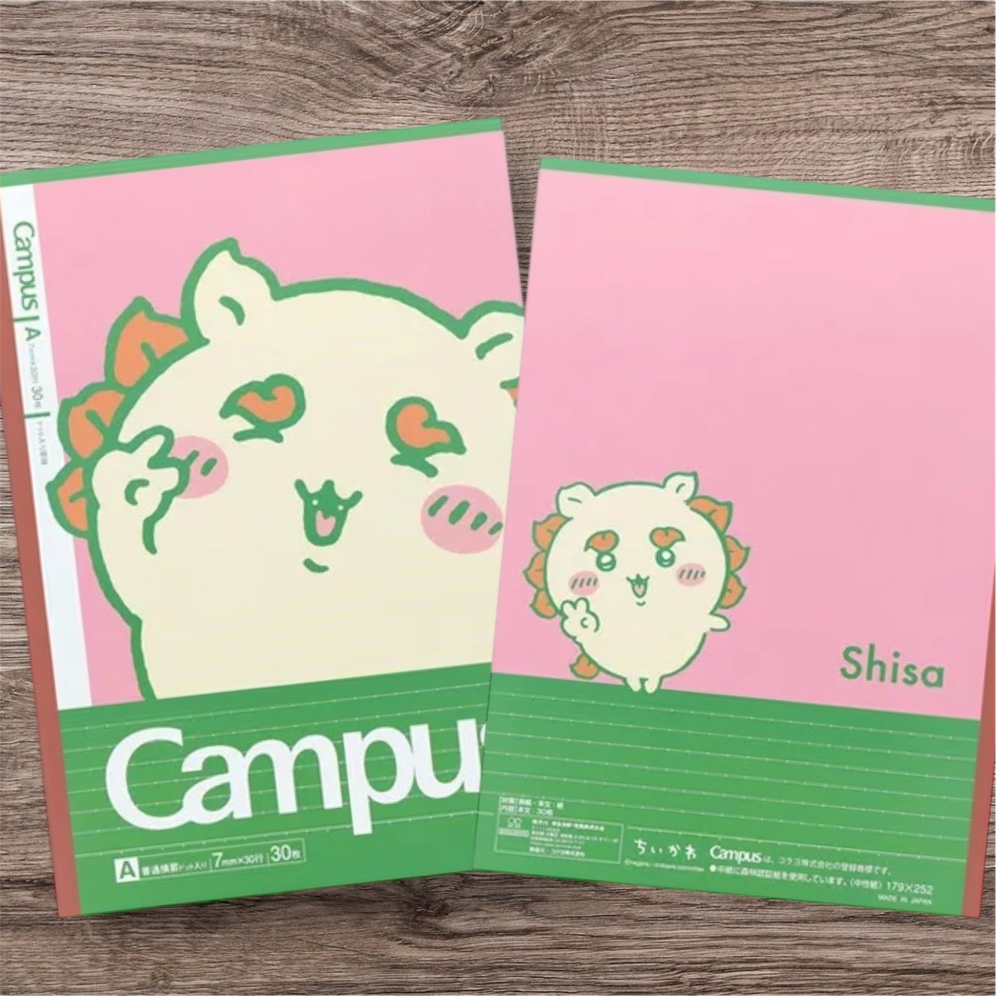 Chiikawa x Campus 大頭照片系列橫線筆記本套裝 - 一套5 入* [預購貨品，下單後14天出貨]