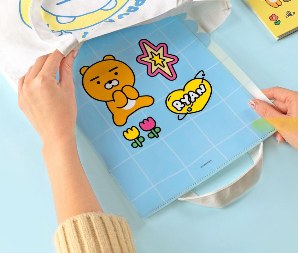 韓國 Kakao Friends 5 Pockets Folder 文件夾 - 春植 / Apeach / Ryan