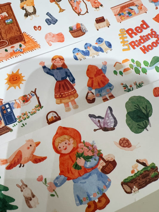 童話故事小紅帽與豺狼和紙貼紙 : 下集(50 枚)