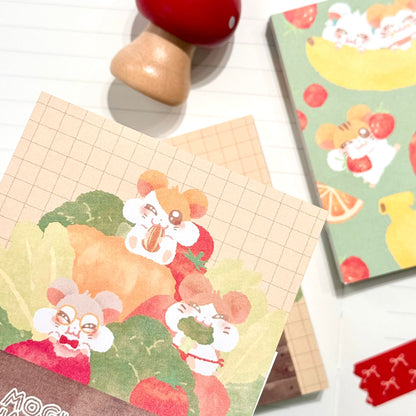 日本哈姆太郎4 圖案100 頁便條簿 - 共2 款