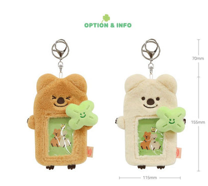 韓國濟洲 Kiki Quokka 幸運四葉草卡套匙扣* [預購貨品，下單後14天出貨]
