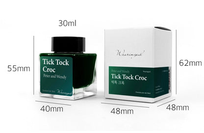 Wearingeul Ink 文學鋼筆墨水 - Tick Tock Croc by Peter and Wendy Ink 30 ml (預購貨品）