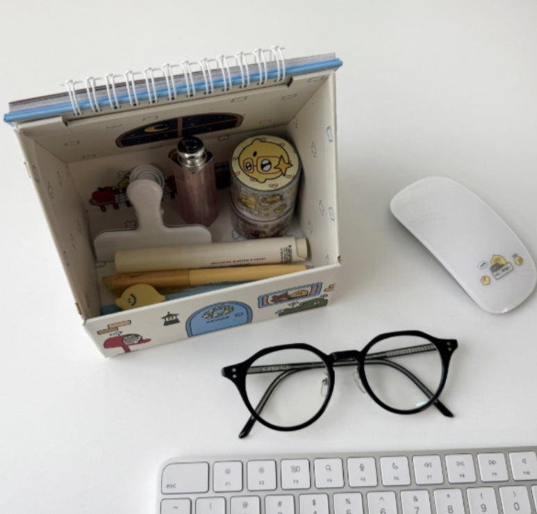 韓國Second Morning 檸檬屋仔月曆收納箱2 合1  (預購貨品，下單後14天出貨)